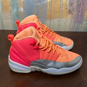 Jordan 12 Retro Sunrise (GS)  Hot Punch 510815-601 size 6.5Y